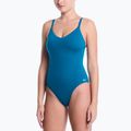 Costum de înot întreg pentru femei Nike Essential V-Neck green abyss