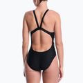 Costum de înot întreg pentru femei Nike Logo Tape Fastback black 3