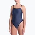 Costum de înot întreg pentru femei Nike Ocean Bound Ripple Texture Square Neck slate