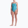 Costum de înot întreg pentru femei Nike Ocean Bound Ripple Texture Square Neck bleached turquoise 2