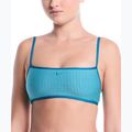 Top costum de baie Nike Ripple Texture Bralette Classic Bikini bleached turquoise
