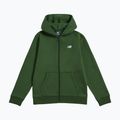 Bluză pentru copii New Balance Brush Back Small Logo Full Zip Hoodie dark alpine green