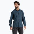 Tricou de trekking pentru bărbați Craghoppers NosiLife Long Sleeved Pro Shirt V blue stone