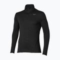 Longsleeve de alergare pentru bărbați Mizuno Tech Thermal Charge Breath Thermo Half Zip Long Sleeve Tee black
