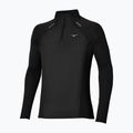 Longsleeve de alergare pentru bărbați Mizuno Active Dryaeroflow Hybrid Long Sleeve Top Black