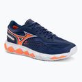 Încălțăminte de tenis pentru bărbați Mizuno Wave Enforce Tour 2 CC beacon blue/white/lava orange