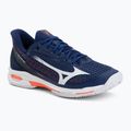Încălțăminte de tenis pentru bărbați Mizuno Wave Exceed Tour 7 CC beacon blue/white/lava orange