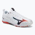 Încălțăminte de tenis pentru bărbați Mizuno Wave Drive Neo 4 white/insignia blue/orange