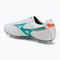 Încălțăminte de fotbal Mizuno Morelia II Japan FG white/arcadia/lava orange 3