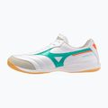 Încălțăminte de fotbal Mizuno Morelia Sala Elite IN white/arcadia/lava orange
