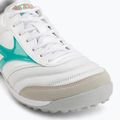 Încălțăminte de fotbal Mizuno Morelia Sala Elite TF white/arcadia/lava orange 7