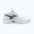 Încălțăminte de volei Mizuno Wave Momentum Elite Mid white/metallic gray/black
