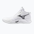 Încălțăminte de volei Mizuno Wave Momentum Pro Mid white/metallic gray/black