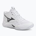 Încălțăminte de volei Mizuno Wave Momentum Pro Mid white/metallic gray/black