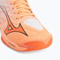 Încălțăminte de volei Mizuno Wave Lightning Elite Mid Flamingo Coral/Lava Orange/White 7