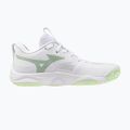 Încălțăminte de volei pentru femei Mizuno Wave Momentum Elite white/balsam green/ambrosia 2