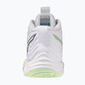 Încălțăminte de volei pentru femei Mizuno Wave Momentum Elite Mid white/balsam green/ambrosia 3