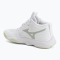 Încălțăminte de volei pentru femei Mizuno Wave Momentum Elite Mid white/balsam green/ambrosia 3
