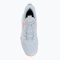 Încălțăminte de volei pentru femei Mizuno Wave Momentum Pro blue finch/lava orange/flamingo coral 5