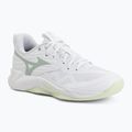 Încălțăminte de volei pentru femei Mizuno Wave Momentum Pro white/aqua gray/ambrosia