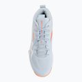 Încălțăminte de volei pentru femei Mizuno Wave Momentum Pro Mid blue finch/lava orange/flamingo coral 5