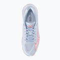 Încălțăminte de volei pentru femei Mizuno Wave Lightning Elite blue finch/white/lava orange 5