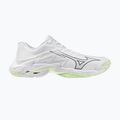Încălțăminte de volei pentru femei Mizuno Wave Lightning Elite white/balsam green/ambrosia