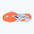 Încălțăminte de volei pentru femei Mizuno Wave Lightning Elite Mid blue finch/whitelava orange 4