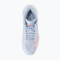 Încălțăminte de volei pentru femei Mizuno Wave Lightning Elite Mid blue finch/whitelava orange 5