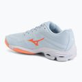 Încălțăminte de volei pentru femei Mizuno Wave Lightning Pro blue finch/lava orange/flamingo coral 3
