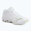 Încălțăminte de volei pentru femei Mizuno Wave Lightning Pro Mid white/aqua gray/ambrosia