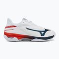 Încălțăminte de tenis pentru bărbați Mizuno Wave Exceed Court AC white/insignia blue/orange 2
