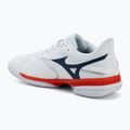 Încălțăminte de tenis pentru bărbați Mizuno Wave Exceed Court AC white/insignia blue/orange 3