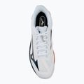 Încălțăminte de tenis pentru bărbați Mizuno Wave Exceed Court AC white/insignia blue/orange 5