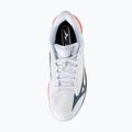 Încălțăminte de tenis pentru bărbați Mizuno Wave Exceed Court AC white/insignia blue/orange 5