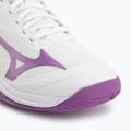 Încălțăminte de tenis pentru femei Mizuno Wave Exceed Court AC white/dahlia/lava orange 7