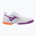 Încălțăminte de tenis pentru femei Mizuno Wave Exceed Court AC white/dahlia/lava orange 2