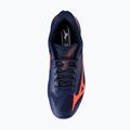 Încălțăminte de tenis pentru bărbați Mizuno Wave Exceed Court CC beacon blue/lava orange/white 5
