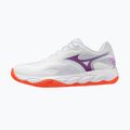Încălțăminte de tenis pentru femei Mizuno Wave Enforce Court 2 CC white/dahlia/sunstone