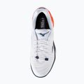 Încălțăminte de tenis pentru bărbați Mizuno Neo Ace CC white/insignia blue/orange 5