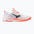 Încălțăminte de handbal Mizuno Wave Stealth Neo 2.1 white/black/flamingo coral 2