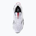 Încălțăminte de alergare pentru bărbați Mizuno Wave Rider 30 Disclosure white/black/high risk red 5