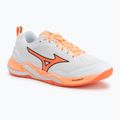 Încălțăminte de handbal Mizuno Wave Stealth Elite white/lava orange