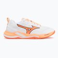 Încălțăminte de handbal Mizuno Wave Stealth Elite white/lava orange 2