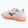 Încălțăminte de handbal Mizuno Wave Stealth Elite white/lava orange 3