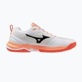 Încălțăminte de handbal Mizuno Wave Stealth Elite white/lava orange 2