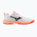 Încălțăminte de handbal Mizuno Wave Stealth Pro white/black/flamingo coral 2