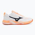 Încălțăminte de handbal Mizuno Wave Stealth Pro white/black/flamingo coral 2
