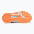 Încălțăminte de handbal pentru femei Mizuno Wave Stealth Neo 2.1 blue finch/lava orange/white 4
