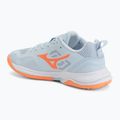 Încălțăminte de handbal pentru femei Mizuno Wave Stealth Pro blue finch/lava orange 3